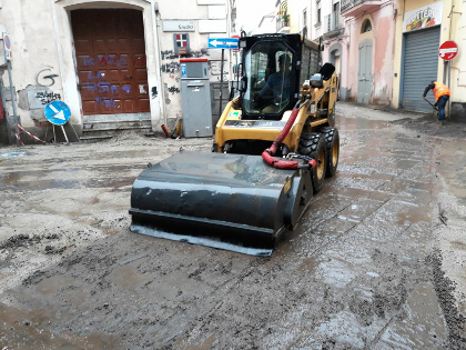 strade invase dal fango Angri